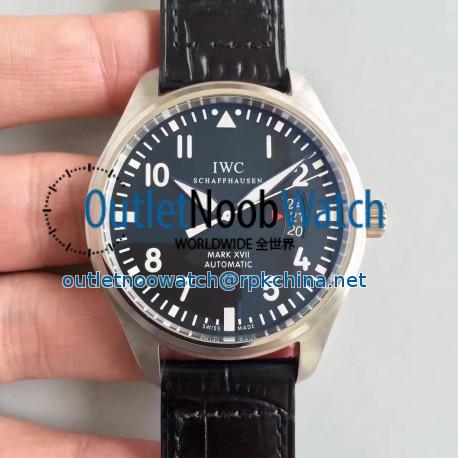 Replica IWC Pilot Mark XVII IW326504 MK Stainless Steel Black Dial Swiss 2892