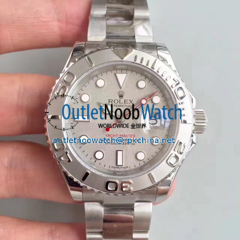 Replica Rolex Yacht-Master 40 116622 EW Stainless Steel Grey Dial Swiss 3135