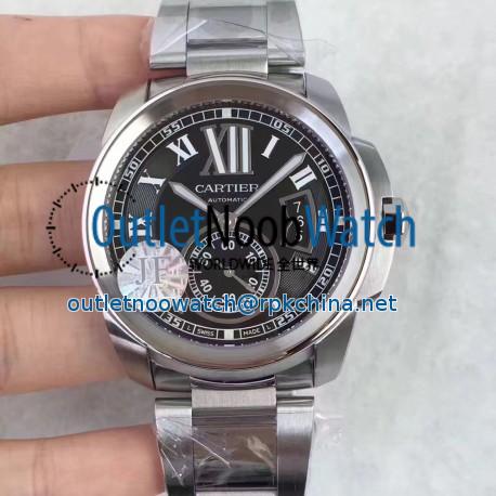 Replica Cartier Calibre de Cartier W7100016 42MM JF Stainless steel Black Dial Swiss Calibre 1904-PS MC