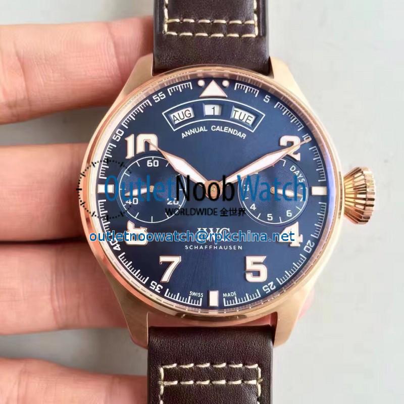 Replica Iwc Big Pilot Annual Calendar Le Petit Prince IW502701 YL Rose Gold Blue Dial Swiss 52850