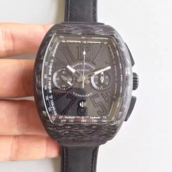 Replica Franck Muller Vanguard Carbon FM V 45 CC DT CB NR Forged Carbon Black Dial Swiss 7750