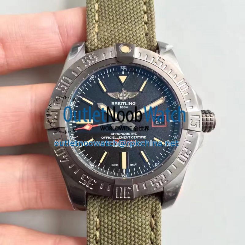 Replica Breitling Avenger Blackbird 44 V1731110/BD74/109W/M20BASA.1 GF Titanium Black Dial Swiss 2824-2