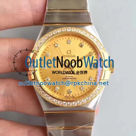 Replica Omega Constellation 123.25.38.21.58.001 38MM SSS Stainless Steel & Yellow Gold Champagne Dial Swiss 8500