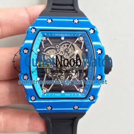 Replica Richard Mille RM35-01 Rafael Nadal KV Blue Forged Carbon Blue & Skeleton Dial M6T51