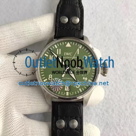 Replica IWC Big Pilot Zeeg & Cerlati IW500407 YL Stainless Steel Green Dial Swiss 51111