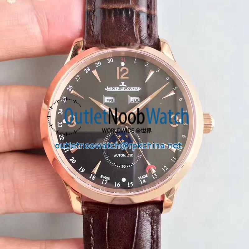 Replica Jaeger-LeCoultre Master Calendar 1552520 BF Rose Gold Black Dial Swiss Caliber 866/1