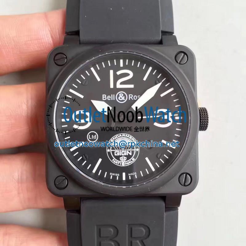 Replica Bell & Ross BR 03-92 GIGN ZF PVD Black Dial M9015