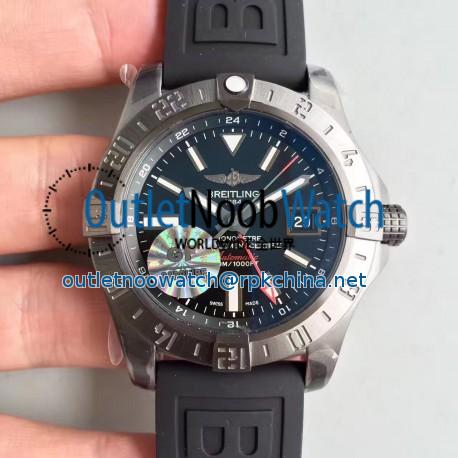 Replica Breitling Avenger II GMT A3239010/BF04/109W/M20BASA.1 GF Stainless Steel Black Dial Swiss 2836-2