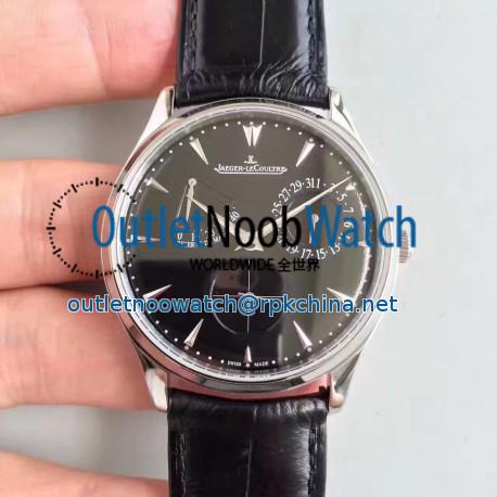 Replica Jaeger-LeCoultre Master Ultra Thin Reserve de Marche 1378480 ZF Stainless Steel Black Dial Swiss Caliber 938