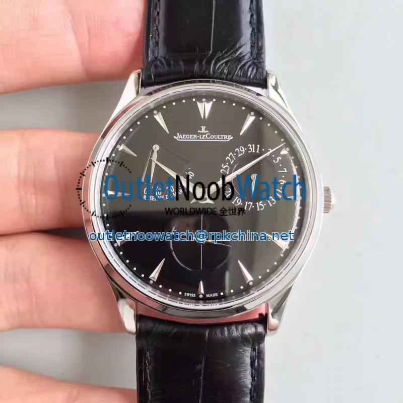 Replica Jaeger-LeCoultre Master Ultra Thin Reserve de Marche 1378480 ZF Stainless Steel Black Dial Swiss Caliber 938