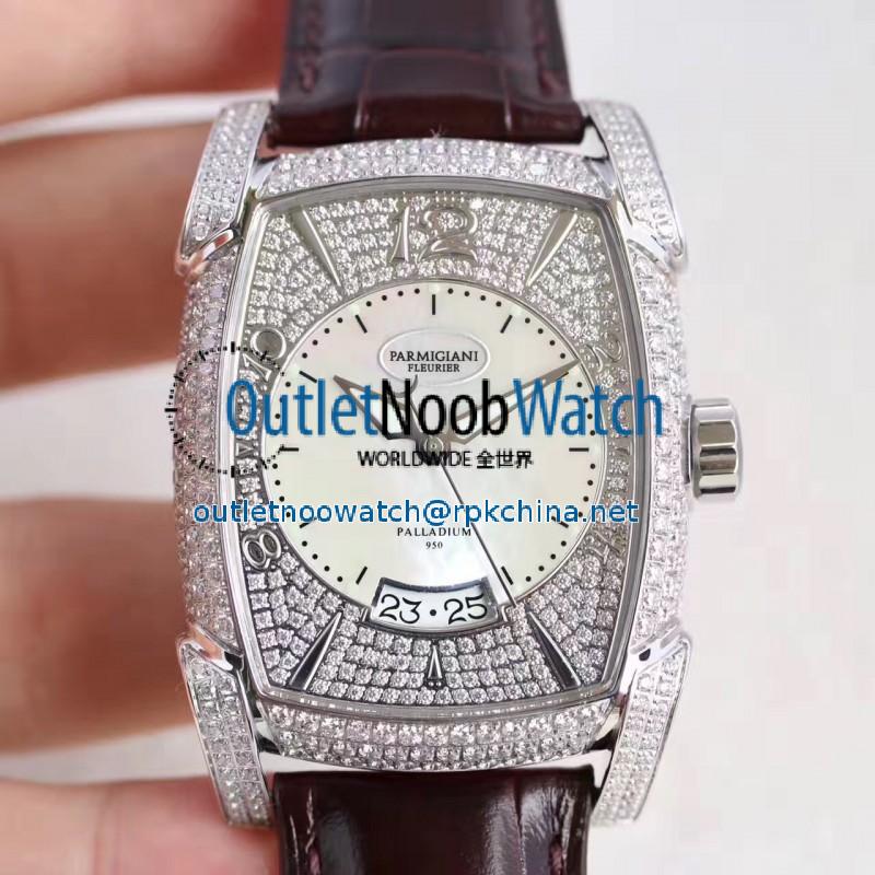 Replica Parmigiani Fleurier Kalpa Grande PFC124.0000300 AF Stainless Steel & Diamonds Diamond Dial Swiss PF331