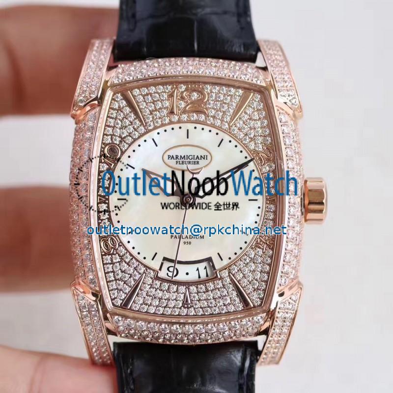 Replica Parmigiani Fleurier Kalpa Grande PF011968.01 AF Rose Gold & Diamonds Diamond Dial Swiss PF331