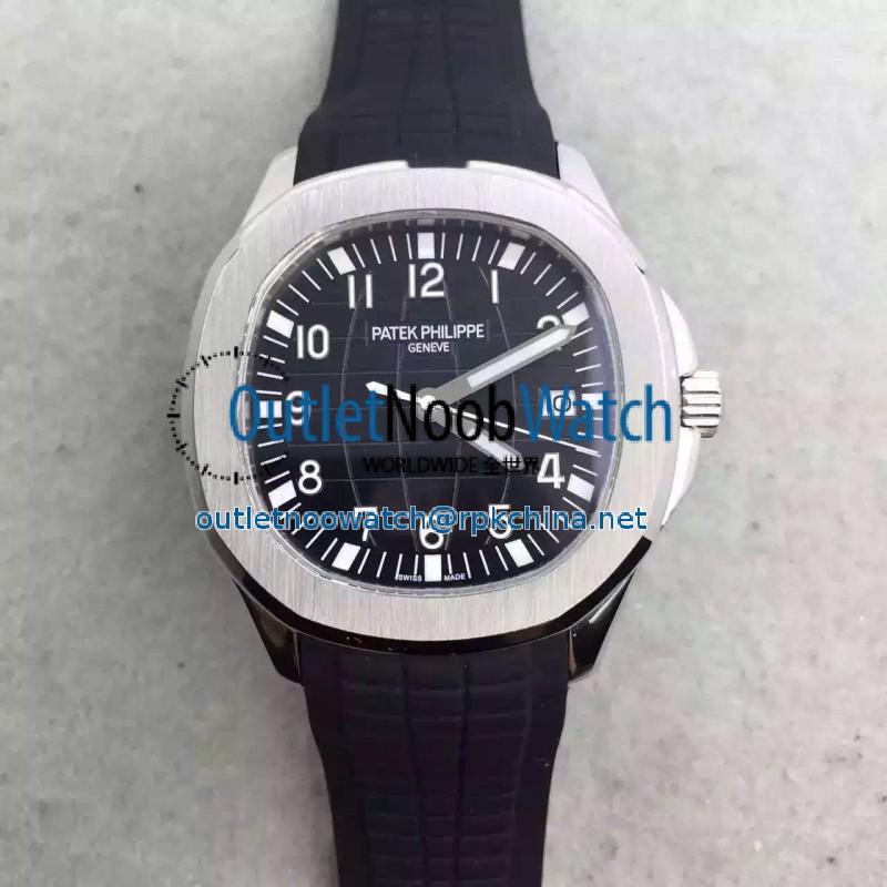 Replica Patek Philippe Aquanaut Jumbo 5167A-001 MK Stainless Steel Black Dial Swiss 324SC