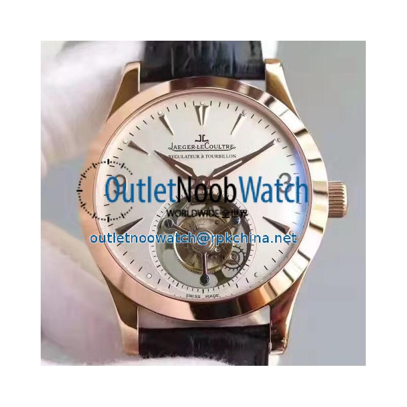 Replica Jaeger-LeCoultre Master Grande Tradition Tourbillon BM Rose Gold White Dial Swiss Tourbillon