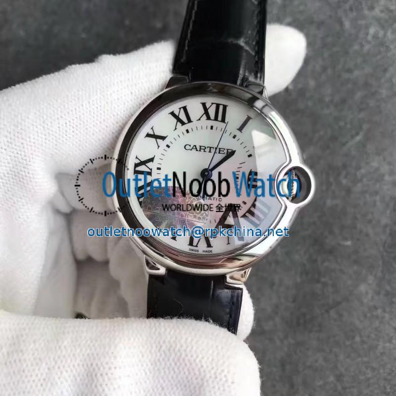 Replica Ballon Bleu De Cartier W69017Z4 36MM V6 Stainless Steel White Dial Swiss 2824-2