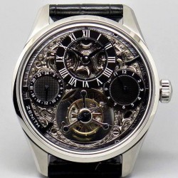 Replica Zenith EP Calender Skeleton SWISS Tourbillon SS/LE Black Swiss Tourbillon