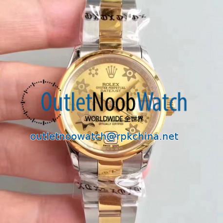 Replica Rolex Datejust 31 178243 31MM JF Stainless Steel & Yellow Gold Champagne Dial Swiss 2836-2