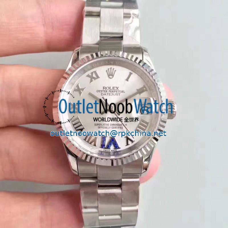 Replica Rolex Datejust 31 178240 31MM JF Stainless Steel Silver Dial Swiss 2836-2