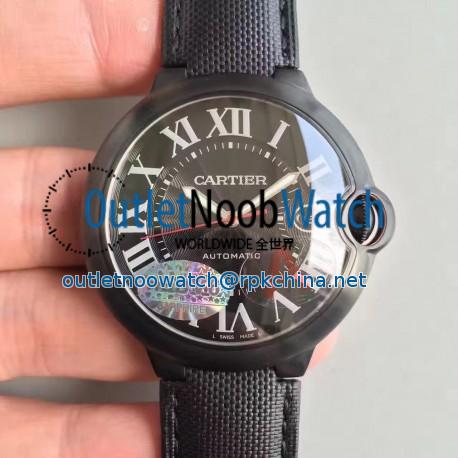 Replica Ballon Bleu De Cartier WSBB0015 42MM HBB V6 PVD Black Dial Swiss 2824-2