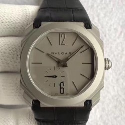 Replica Bvlgari Octo Finissimo 102711 JL Titanium Grey Dial Swiss 2824-2