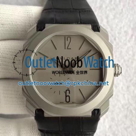 Replica Bvlgari Octo Finissimo 102711 JL Titanium Grey Dial Swiss 2824-2