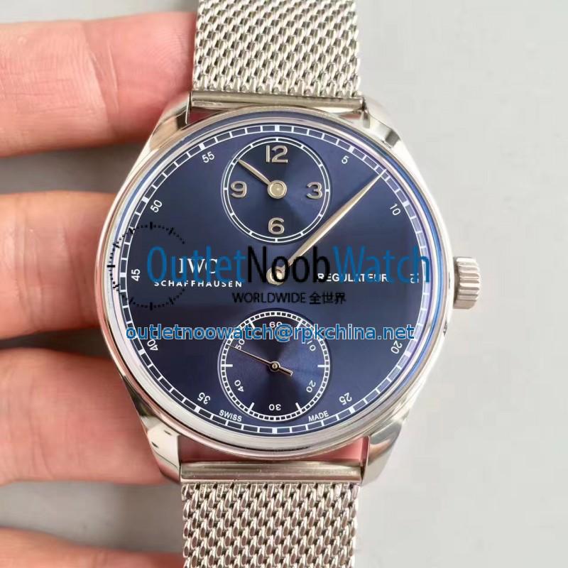 Replica IWC Portugieser Regulateur IW544401 YL Stainless Steel Blue Dial Swiss IWC 98245