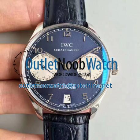 Replica IWC Portugieser Laureus IW500112 ZF Stainless Steel Blue Dial Swiss IWC 51011