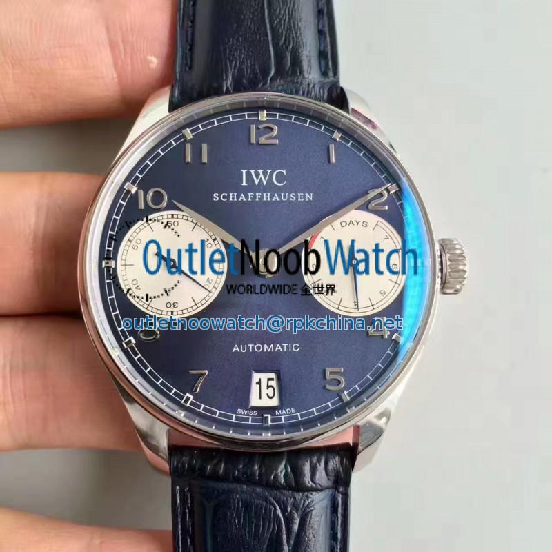 Replica IWC Portugieser Laureus IW500112 ZF Stainless Steel Blue Dial Swiss IWC 51011