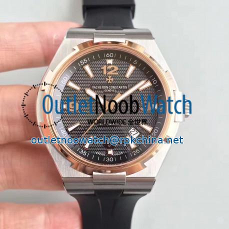 Replica Vacheron Constantin Overseas 47040 JJ Stainless & Rose Gold Steel Black Dial Swiss 2824-2