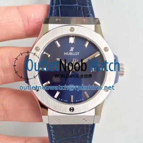 Replica Hublot Classic Fusion Titanium Blue 511.NX.7170.LR JJ Titanium Blue Dial Swiss HUB1112