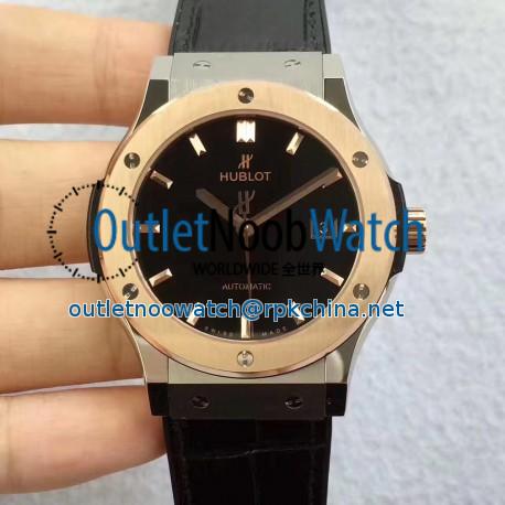 Replica Hublot Classic Fusion Titanium King Gold 511.NO.1181.LR JJ Titanium Black Dial Swiss HUB1112