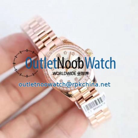 Replica Rolex Lady Datejust 28 279135RBR 28MM N Rose Gold & Diamonds Mother Of Pearl Dial Swiss 2671