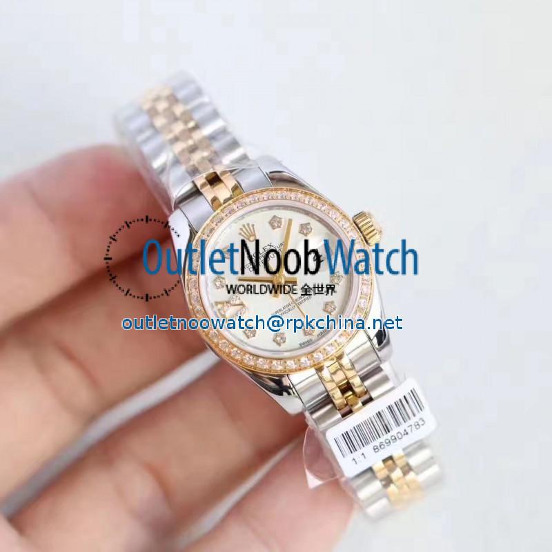 Replica Rolex Lady Datejust 28 279383RBR 28MM N Stainless Steel & Yellow Gold Mother Of Pearl Dial Swiss 2671