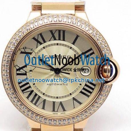 Replica Cartier Ballon Bleu 36MM Rose Gold Swiss ETA 2688