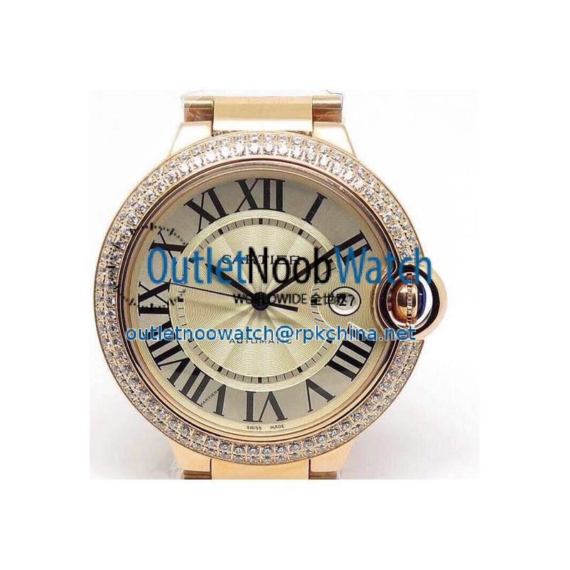 Replica Cartier Ballon Bleu 36MM Rose Gold Swiss ETA 2688