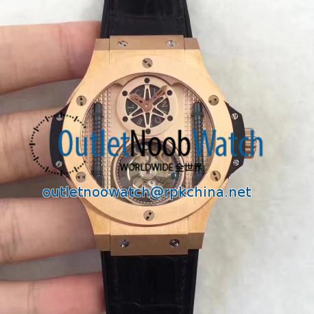 Replica Hublot Big Bang Vendome Tourbillon 305.PX.0009.GR BM Rose Gold Rose Gold Dial Swiss Tourbillon