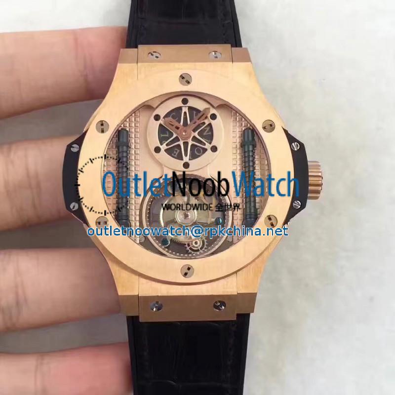 Replica Hublot Big Bang Vendome Tourbillon 305.PX.0009.GR BM Rose Gold Rose Gold Dial Swiss Tourbillon